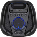 Caixa de Som Bluetooth Party Speaker Philips 1300W TAX4209/78 LED USB AUX Função Karaokê Cartão SD